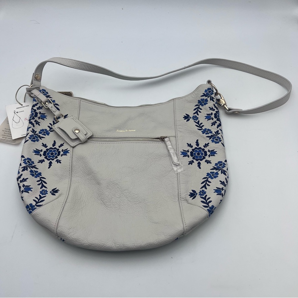 Tommy Bahama La Jolla Convertible Hobo purse 100% leather